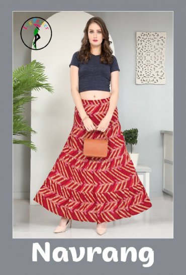 1704979411 Bonie Navrang Wholesale Delux Printed Skirts Catalog