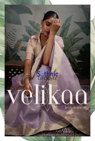 SETHNIC LIFESTYLE VELIKAA TISSUE BASE ETHNIC STYLE SAREE WHOLESALER