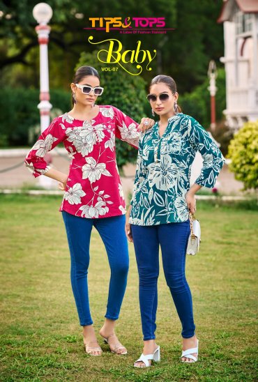 BABY VOL 7 BY TIPS AND TOPS RAYON READYMADE CLASSIC TOP FOR WOMENS BABY VOL 7 BY TIPS AND TOPS RAYON READYMADE CLASSIC TOP FOR WOMENS