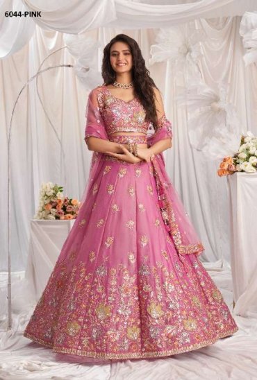 PF SERIES 6044 COLORS WHOLESALE ORGANZA HEAVY DESIGNER LEHENGHA PF SERIES 6044 COLORS WHOLESALE ORGANZA HEAVY DESIGNER LEHENGHA