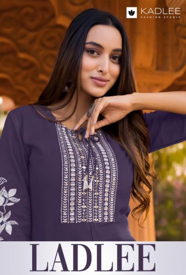 KADLEE LAUNCH LADLEE RAYON HAND WORKED BEAUTIFUL KURTI KADLEE LAUNCH LADLEE RAYON HAND WORKED BEAUTIFUL KURTI