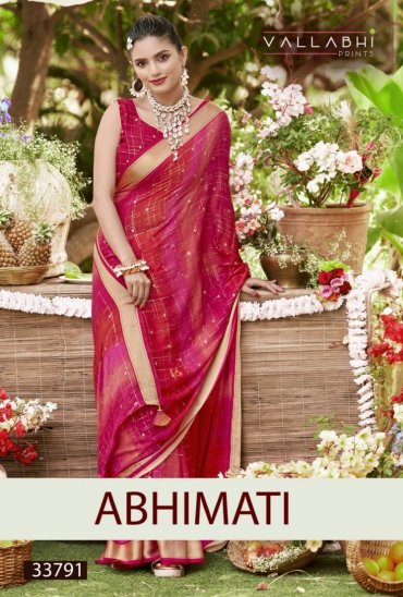 VALLABHI PRINTS PRESENT ABHIMATI GEORGETTE STYLISH LOOK SAREE VALLABHI PRINTS PRESENT ABHIMATI GEORGETTE STYLISH LOOK SAREE