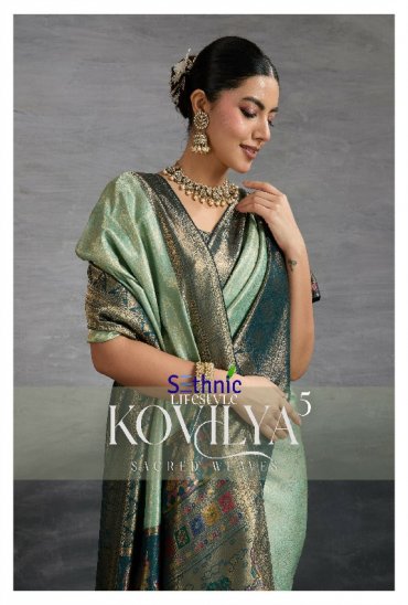 SETHNIC LIFESTYLE KOVILYA VOL 5 WHOLESALE SOFT KANJIVARAM SILK TRADITIONAL SAREES FOR EXPORT
