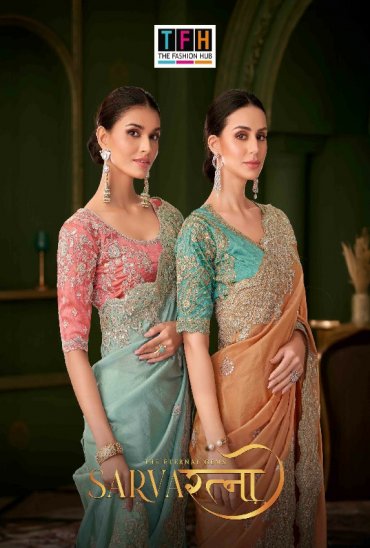 TFH SARVARATNA WHOLESALE HIT DESIGN PARTY WEAR INDIAN SAREES FOR WOMEN ONLINE