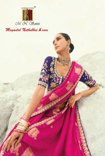 MN SAREES SHAHI POSHAK VOL 7 WHOLESALE STUNNING FANCY HAND WORK PARTY WEAR INDIAN SAREES FOR WOMEN ONLINE