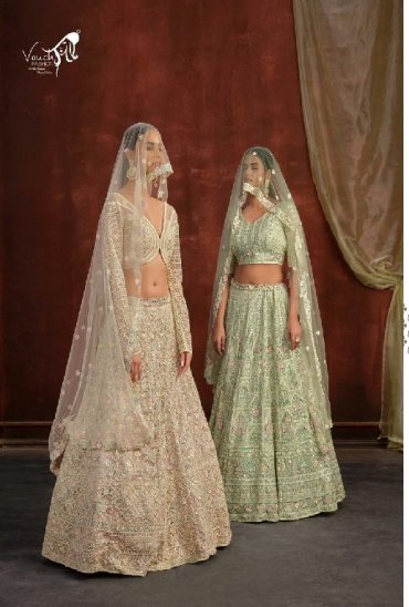 VOUCH FASHION SANYA VOL 2 WHOLESALE READYMADE HEAVY NET UNIQUE DESIGN BEAUTIFUL LEHENGA CHOLI FOR EVERY OCCASION EXPORTER