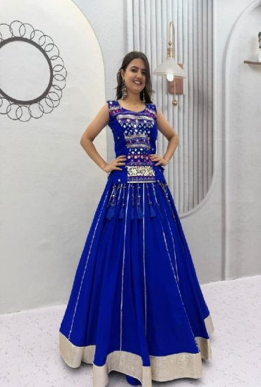 TAPI CREATION D.NO 329 WHOLESALE READYMADE COTTON NAVRATRI SPECIAL MOTHER DAUGHTER COMBO LEHENGA CHOLI FOR EXPORT