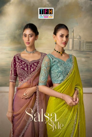 TFH SALSA STYLE VOL 6 WHOLESALE PARTY WEAR INDIAN SAREES FOR WOMEN EXPORTER