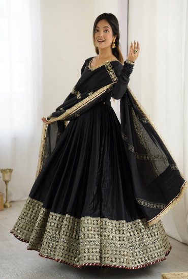TEXTILEDEAL D.NO 5816 COLOR WHOLESALE READYMADE CHINON ANARKALI STYLE PARTY WEAR 3 PCS DRESS FOR WOMEN ONLINE