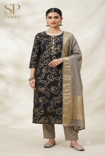 SAHIL PRINTS PRESENT READYMADE VERTICAN COTTON DAILY WEAR 3 PCS COMBO SET SUITS FOR EXPORT