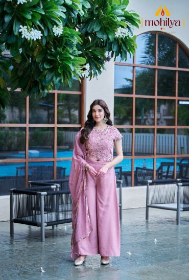 MOHILYA D.NO 269 WHOLESALE READYMADE NATURAL CRAPE MODERN ELEGANT INDO WESTERN DRESS COMBO FOR WOMEN ONLINE