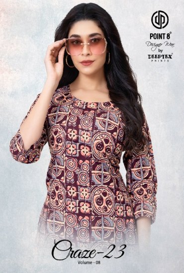 DEEPTEX POINT 8 CRAZE 23 VOL 8 WHOLESALE READYMADE COTTON PRINTED CASUAL WEAR CORD SET FOR EXPORT