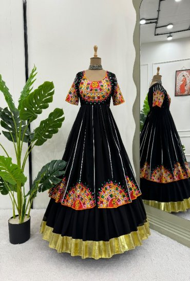TEXTILEDEAL D.NO 5737 WHOLESALE FOUX GEORGETTE NAVRATRI SPECIAL TRENDING TOP WITH LEHENGA FOR EXPORT