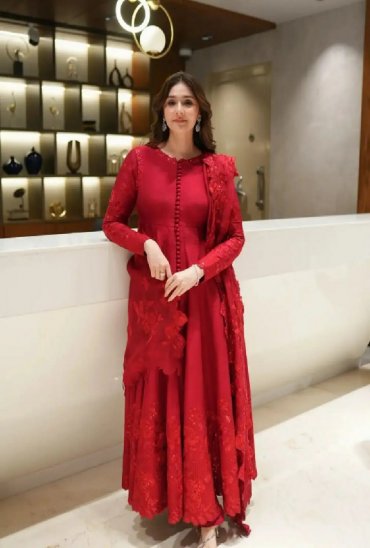TEXTILEDEAL D.NO 6076 WHOLESALE READYMADE VICHITRA SILK DESIGNER ANARKALI 3 PCS SUITS EXPORTER