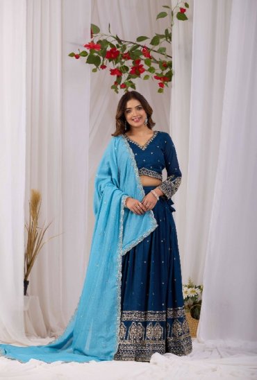 TEXTILEDEAL D.NO KD-1 WHOLESALE READYMADE VICHITRA TRENDY DESIGN LEHENGA CHOLI FOR EXPORT