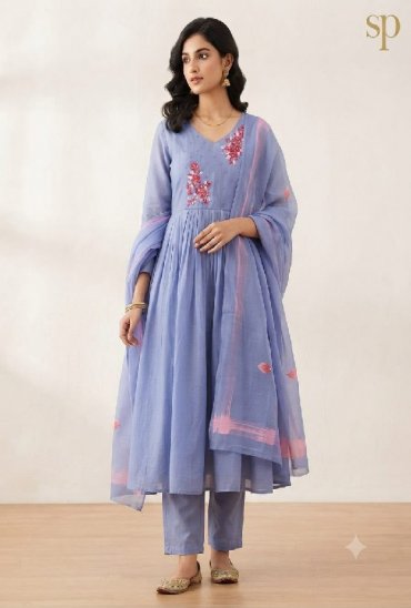 SAHIL PRINTS PRESENT READYMADE MUL CHANDERI EMBROIDERED 3 PCS COMBO SET SUITS ONLINE