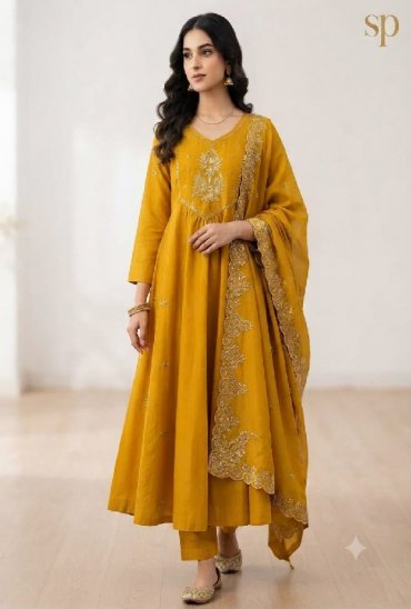 SAHIL PRINTS PRESENT READYMADE MUL CHANDERI FUNCTION WEAR 3 PCS COMBO SET SUITS EXPORTER