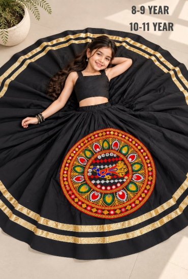 PAYAL CREATION D.NO SIYA-34 WHOLESALE READYMADE ROMAN SILK NAVRATRI SPECIAL CHANIYA CHOLI FOR KIDS ONLINE