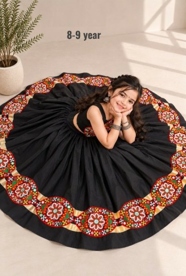 PAYAL CREATION D.NO SIYA-32 WHOLESALE READYMADE ROMAN SILK FULLY FLARED COMFORTABLE CHANIYA CHOLI FOR KIDS ONLINE