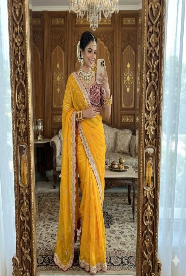 TEXTILEDEAL PRESENT SABYASACHI INSPIRED SPACE SILK BEAUTIFUL SAREES FOR WOMEN EXPORTER