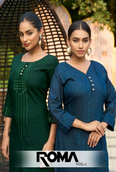 MOKSH ROMA VOL 1 WHOLESALE READYMADE ROMA SILK ELEGANT KURTI WITH PANT FOR EXPORT