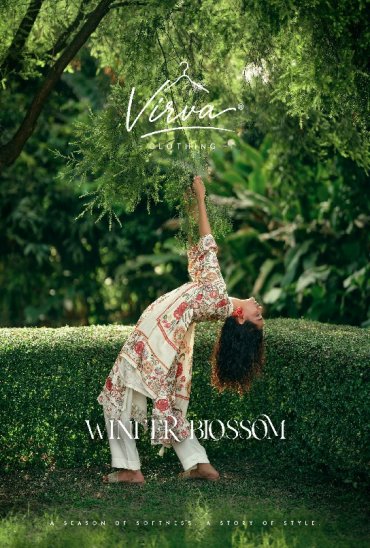 VIRVA WINTER BLOSSOM WHOLESALE VISCOSE PASHMINA WINTER LUXURIOUS UNSTITCH SALWAR SUITS EXPORTER