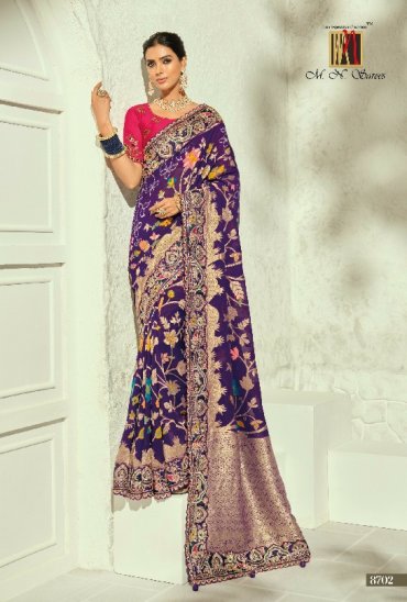 MN SAREES  BANDHEJ 8700 SERIES WHOLESALE PURE GEORGETTE BANDHEJ LUXURIOUS INDIAN SAREES FOR WOMEN ONLINE