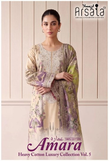 ARSALA AMARA VOL 5 WHOLESALE PURE LAWN COTTON PRINTRD KARACHI STYLE DRESS MATERIAL ONLINE