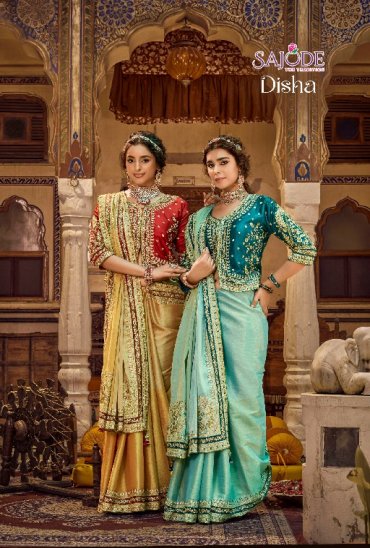 SAJODE DISHA SILK WHOLESALE VISCOSE LINEN DESIGNER WEAR SAREES FOR WOMEN EXPORTER