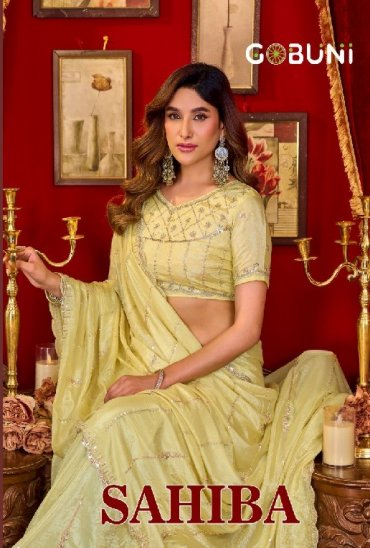 GOBUNI SAHIBA WHOLESALE PRADA SILK LUXURIOUS LOOK INDIAN SAREES FOR WOMEN ONLINE