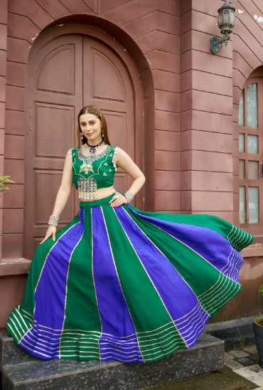 TEXTILEDEAL D.NO KD-8 WHOLESALE READYMADE PURE COTTON NAVRATRI TRENDING LEHENGA CHHOLI FOR EXPORT