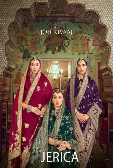 JOH RIVAAJ JERICA WHOLESALE SILK FESTIVE WEAR INDIAN SAREES FOR WOMEN ONLINE