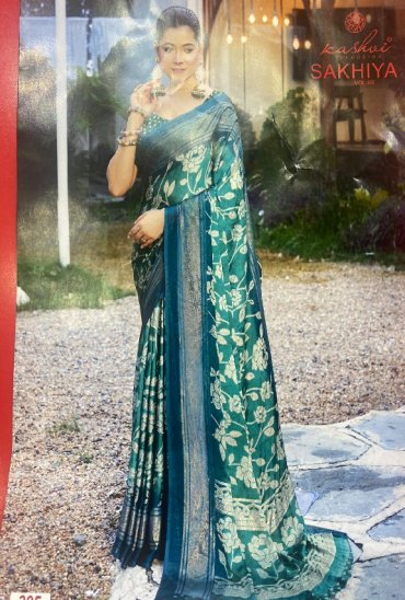 KASHVI SAKHIYA VOL 3 WHOLESALE GEORGETTE BRASSO PRETTY LOOK INDIAN SAREES FOR WOMEN SUPPLIER
