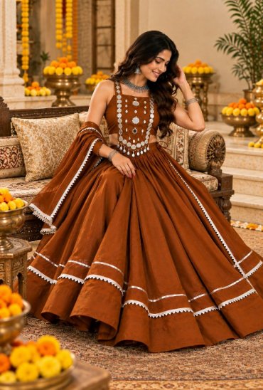 PAYAL CREATION SIYA-28MOM WHOLESALE READYMADE ROMAN SILK MIRROR WORK NAVRATRI LEHENGA CHOLI FOR EXPORT