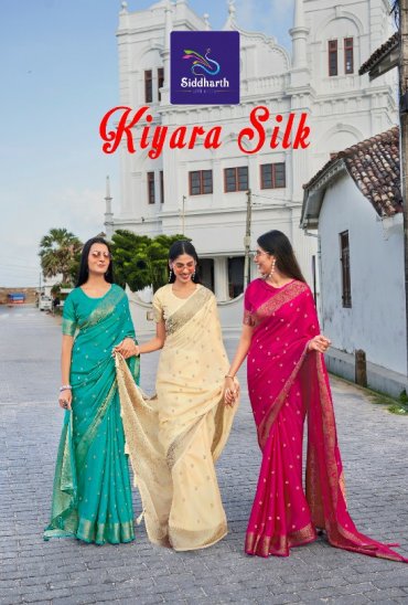 SIDDHARTH SILK MILLS KIYARA SILK WHOLESALE SOFT BANARAS SILK ELEGANCE INDIAN SAREES FOR WOMEN SUPPLIER