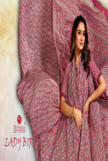 SUSHMA LADY BIRD WHOLESALE PRINTED CASUAL WEAR INDIAN SAREES FOR WOMEN EXPORTER