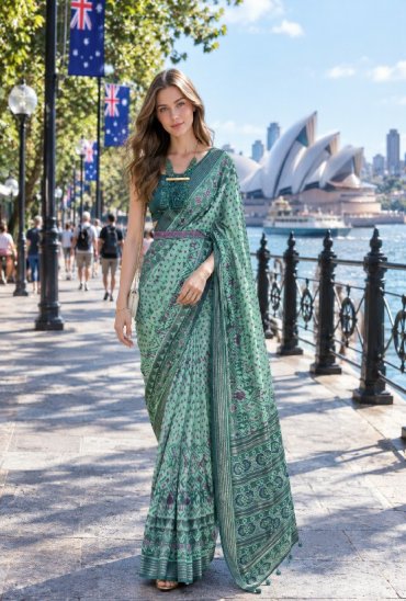 SL LUXURY VOL 1 WHOLESALE SOFT ART SILK PRINTED ELEGANT STYLISH SAREES FOR WOMEN EXPORTER