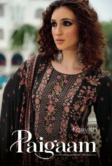 KAAVISH PAIGAAM WHOLESALE VISCOSE PASHMINA WINTER ELEGANT LOOK UNSTITCH SALWAR SUITS EXPORTER