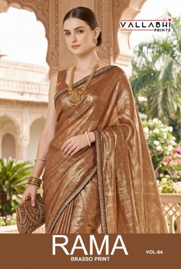 VALLABHI PRINTS RAMA VOL 4 WHOLESALE BRASSO ABSTRACT PRINT SAREES FOR WOMEN EXPORTER