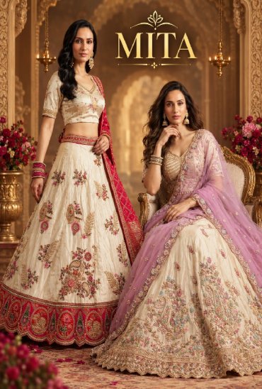 MITA D.NO 1199-1247-1258-1283-1284-1287 WHOLESALE DESIGNER ETHNIC WEAR LEHENGA CHOLI FOR DOR EXPORT