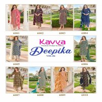 Kavya Deepika Vol-6 Wholesale Ready Made 3 Piece Dresses