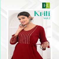 Hirwa Kriti Vol-2 Wholesale Ghera Kurtis Catalog