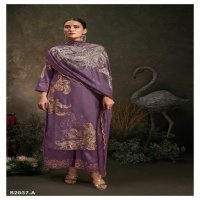 Ganga Saskia S2037 Wholesale Wool Pashmina With Work Winter Dress Material