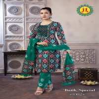 JT Batik Special Work Wholesale Batik Work Dress Material