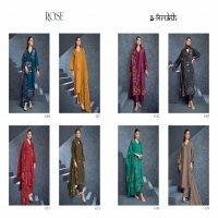 S Nirukth Rose Wholesale Pashmina With Hand Work Winter Suits