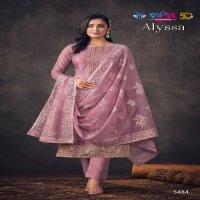 Vipul Alyssa Wholesale Soft Organza With Work Salwar Suits