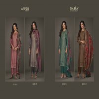 Omtex Aamod Vol-XVI Wholesale Pashmina With Hand Work Winter Suits
