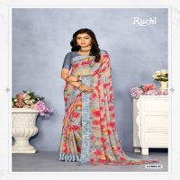 Ruchi Cherry Vol-37 Wholesale Chiffon Saree With Sartin Weave Border Sarees
