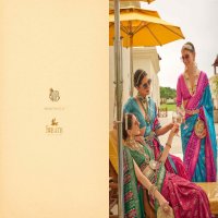 Trirath Rasam Patola Wholesale Sigma Silk With Aqwa Finish Festive Sarees