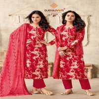 Suryajyoti Naishaa Vol-37 Wholesale Satin Cotton Dress Material